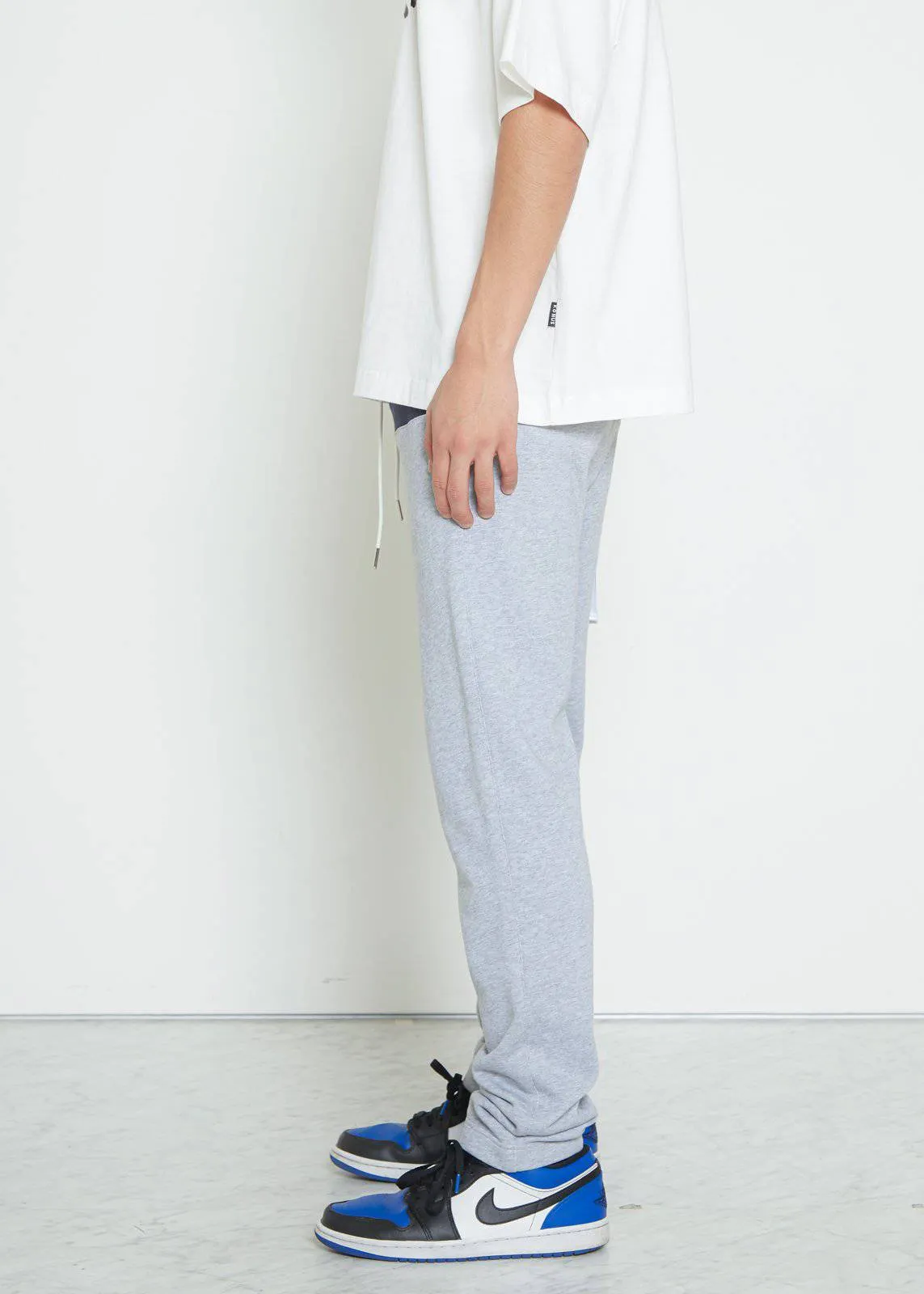 Men's Stripe Sweatpants in Heather Gray