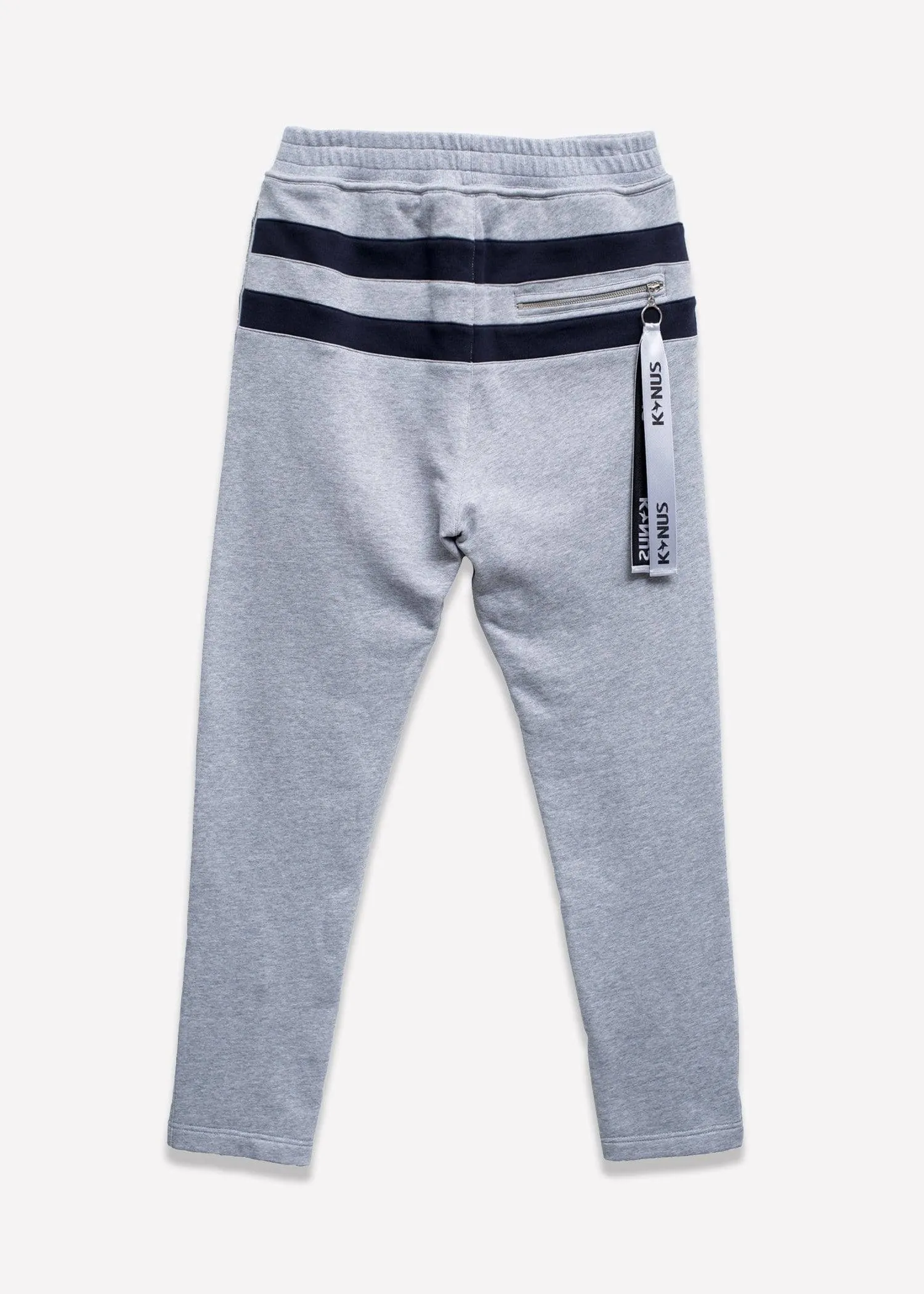 Men's Stripe Sweatpants in Heather Gray
