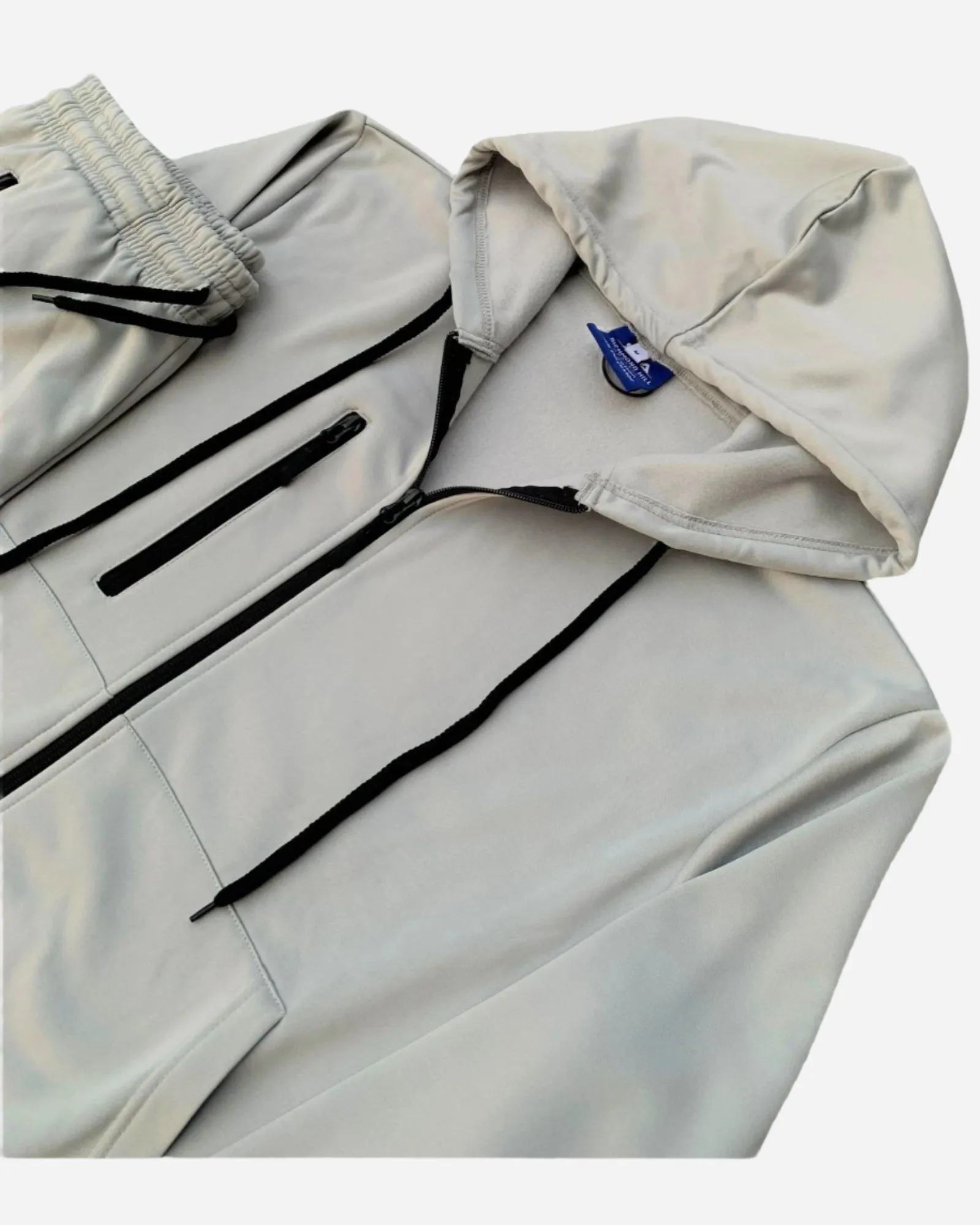 Men’s Warm Winter Tech Fleece Sweat Jacket Sweatpants Jogger Outfit