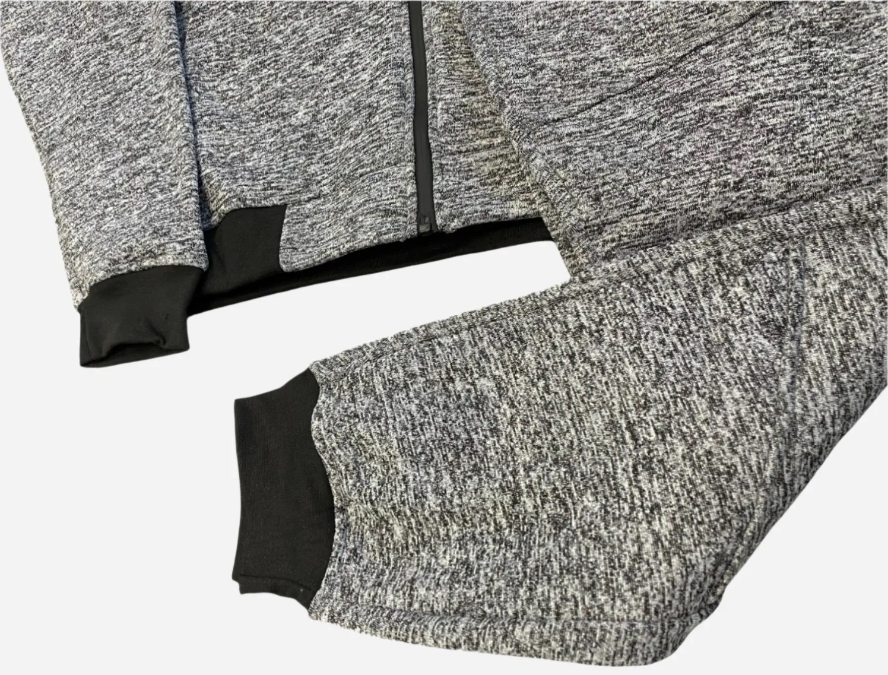 Men’s Warm Winter Tech Fleece Sweat Jacket Sweatpants Jogger Outfit