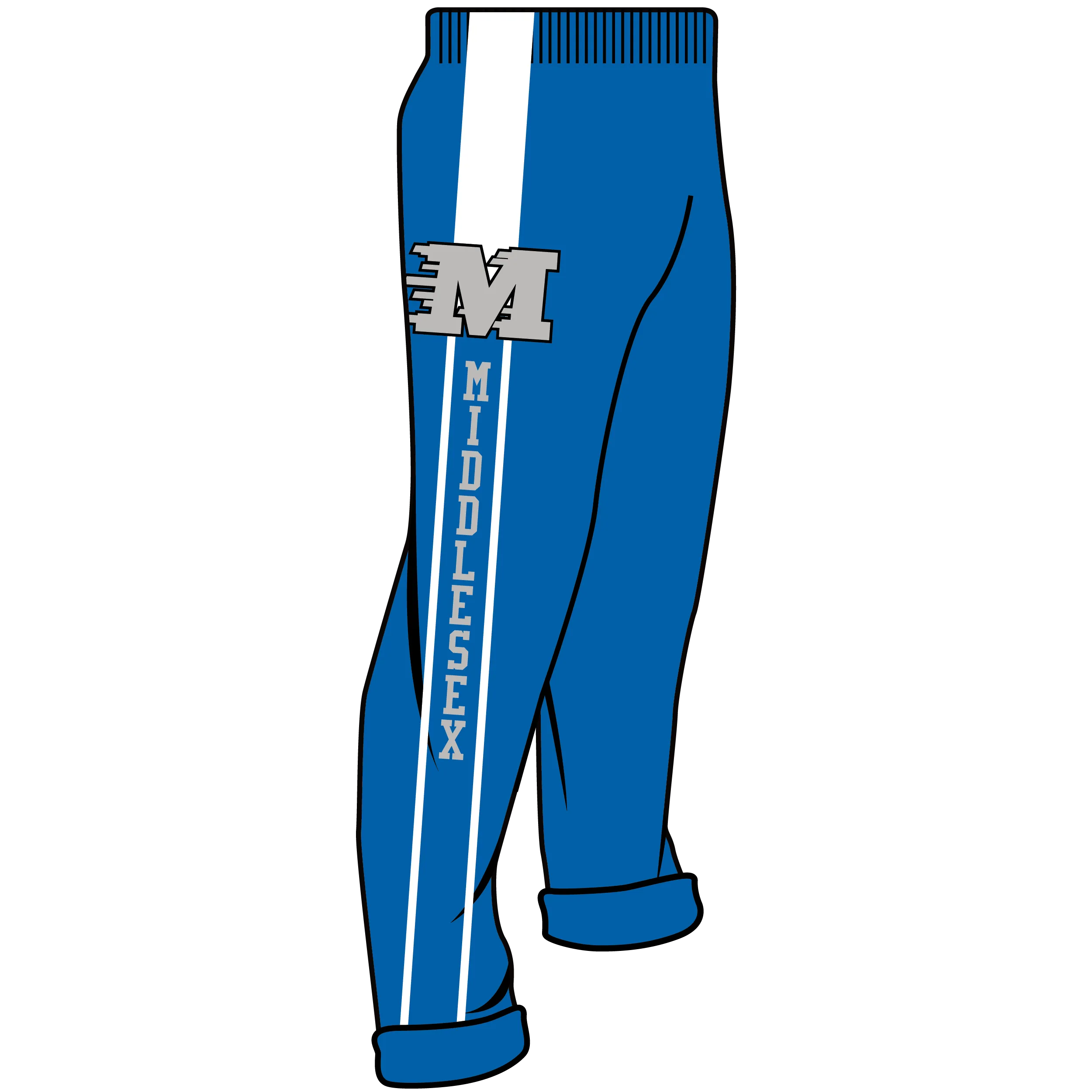 MIDDLESEX WRESTLING Sublimated Grey Sweatpants