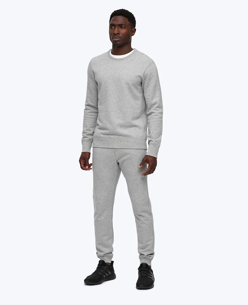 Midweight Terry Slim Sweatpant Heather Grey