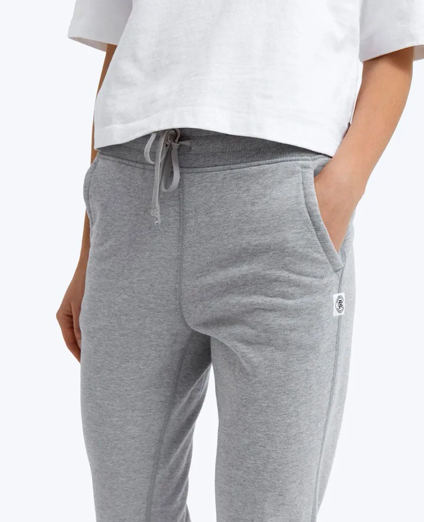 Midweight Terry Slim Sweatpant Womens Heather Grey