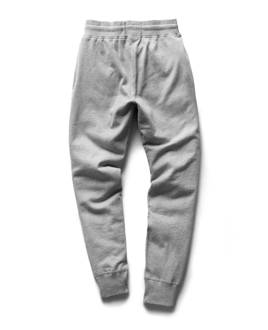 Midweight Terry Slim Sweatpant Womens Heather Grey