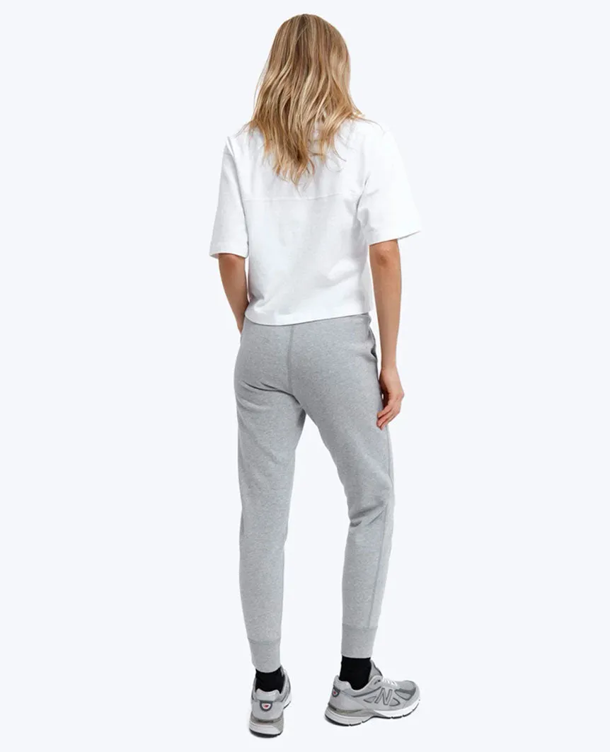 Midweight Terry Slim Sweatpant Womens Heather Grey