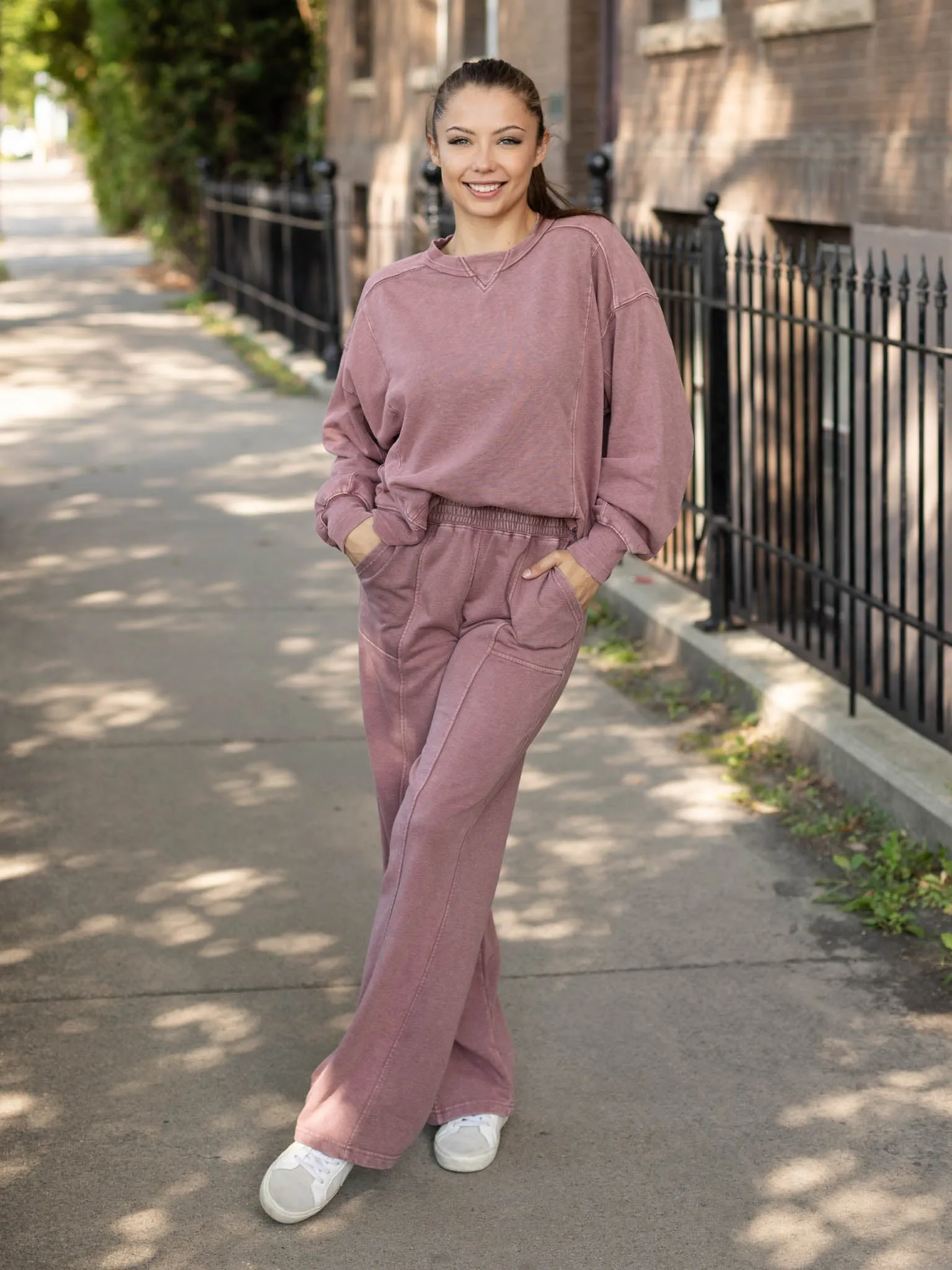 Mineral Wash Pork Chop Pocket Sweat