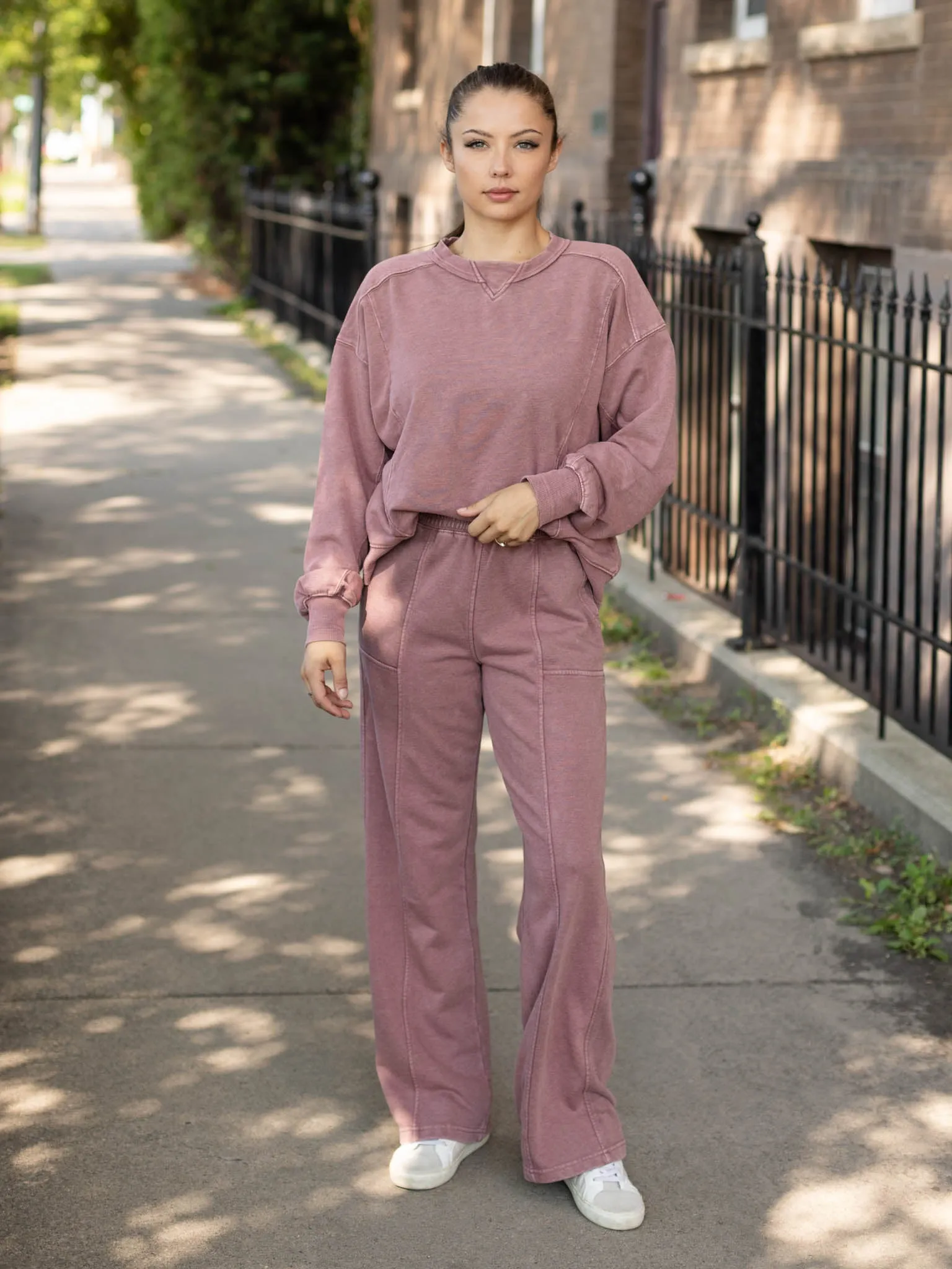 Mineral Wash Pork Chop Pocket Sweat