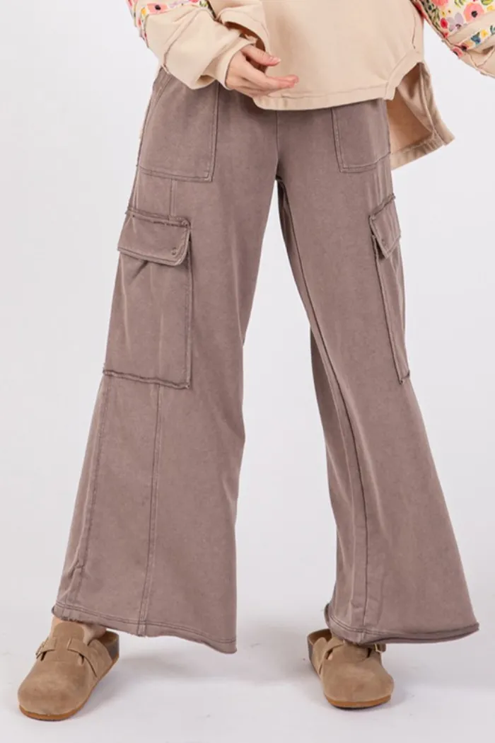 Mineral Washed Cargo Pants