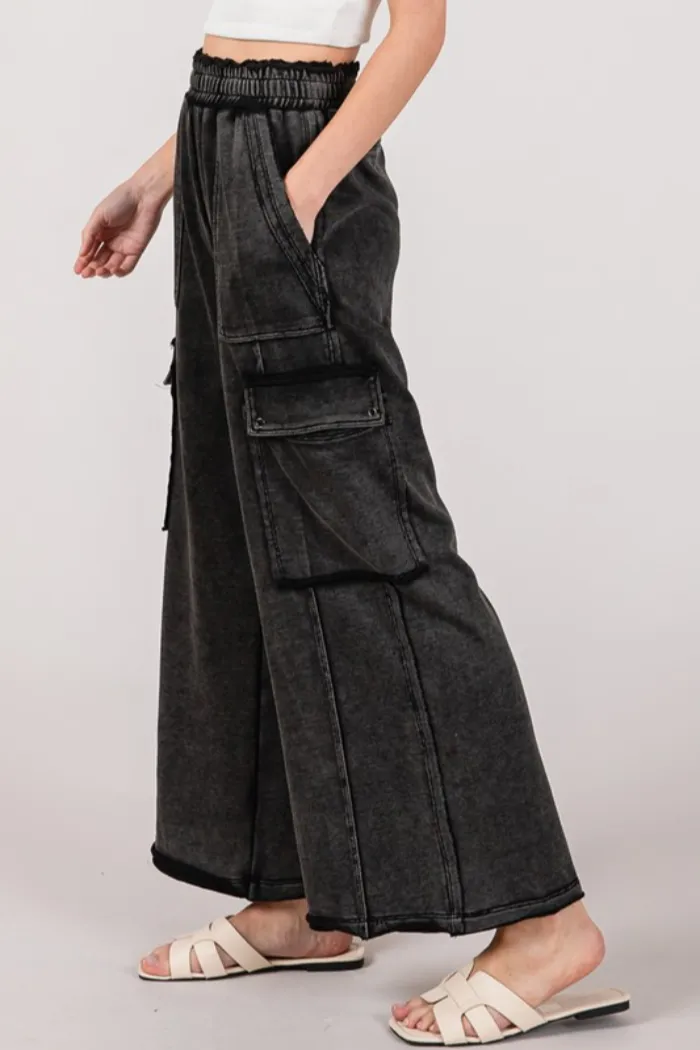 Mineral Washed Cargo Pants