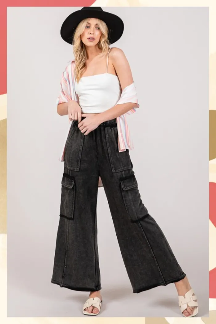 Mineral Washed Cargo Pants