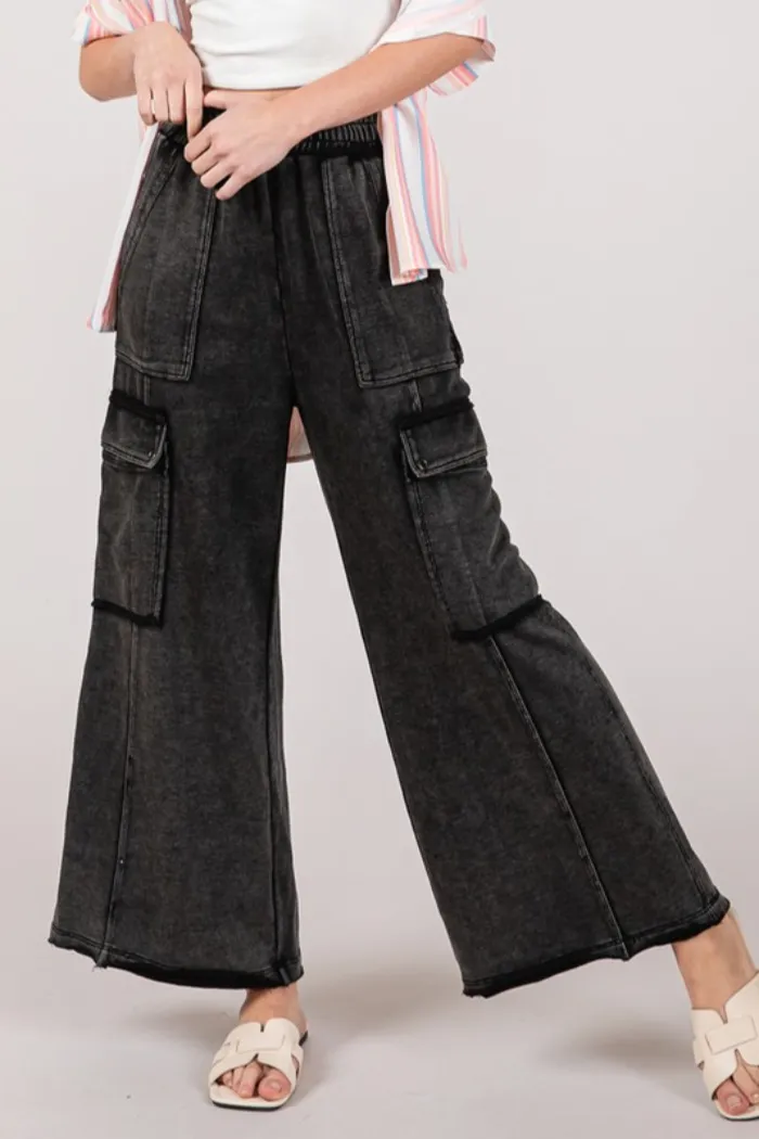 Mineral Washed Cargo Pants