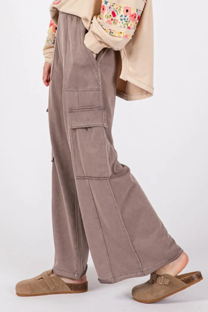 Mineral Washed Cargo Pants