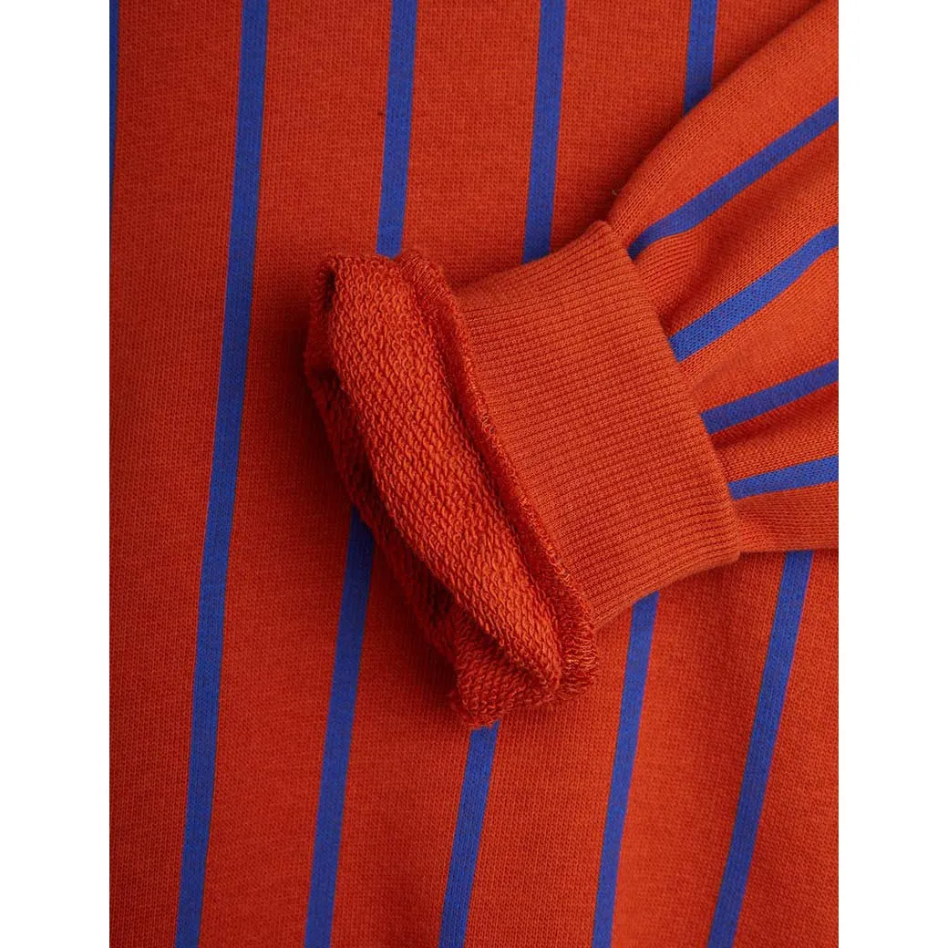 Mini Rodini - Vertical stripe sweatshirt - red