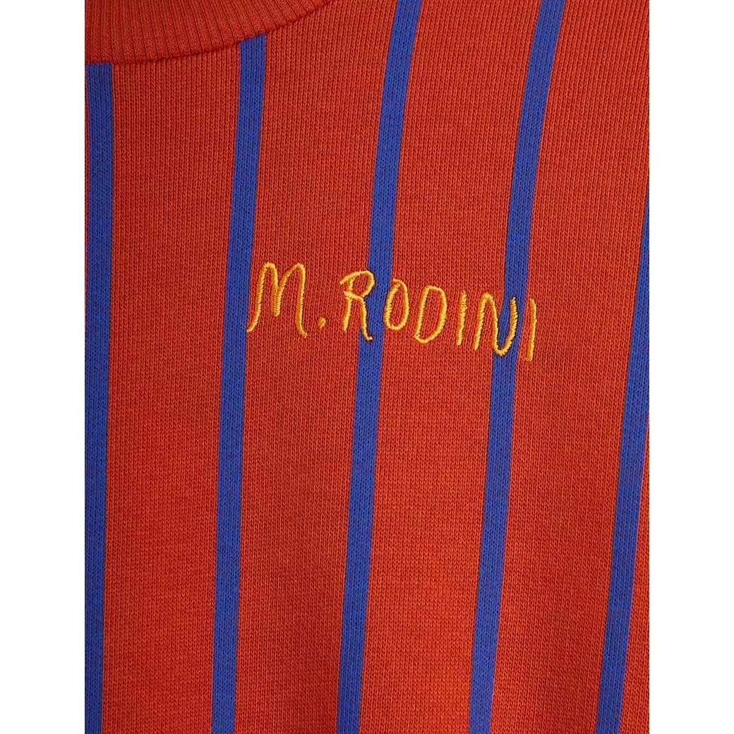Mini Rodini - Vertical stripe sweatshirt - red
