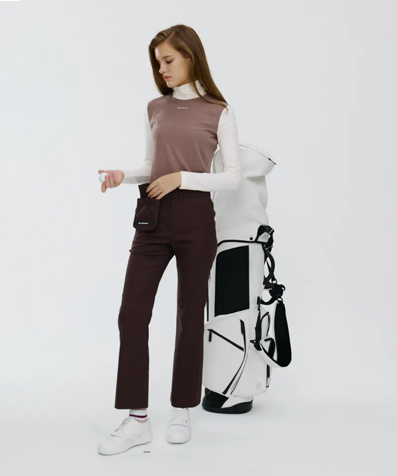 Monday Flow Signature Bootcut Pants - Brown