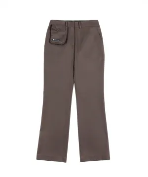 Monday Flow Signature Bootcut Pants - Brown