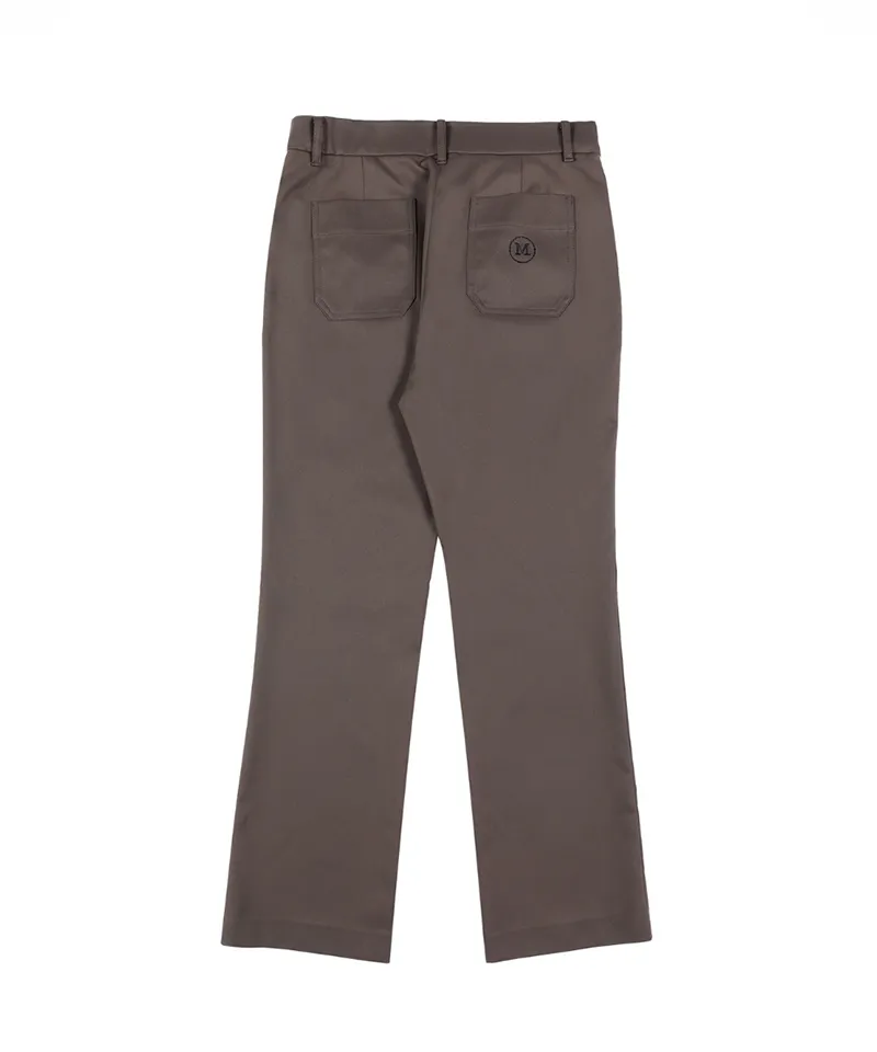 Monday Flow Signature Bootcut Pants - Brown