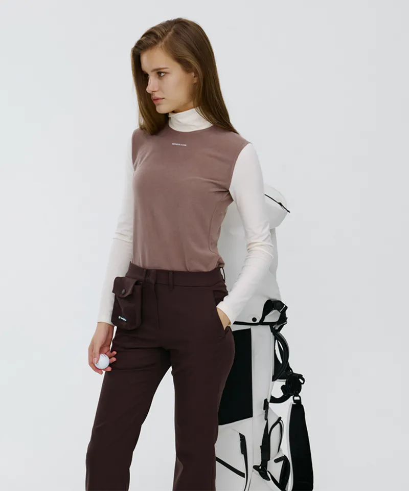 Monday Flow Signature Bootcut Pants - Brown