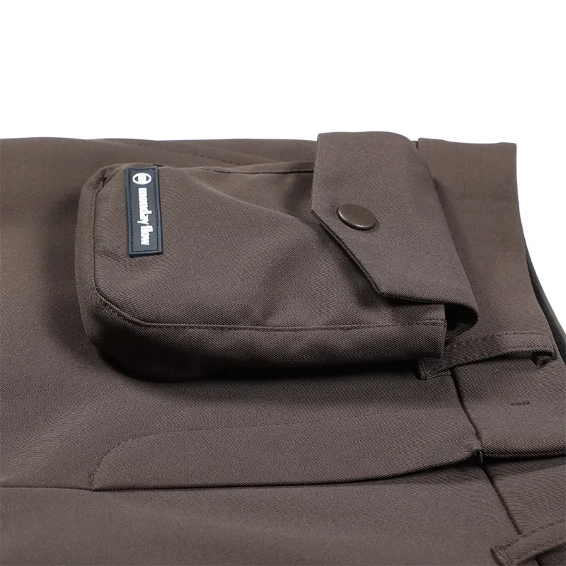 Monday Flow Signature Bootcut Pants - Brown