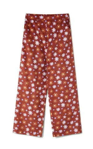 Montana Floral Print Corduroy Pants