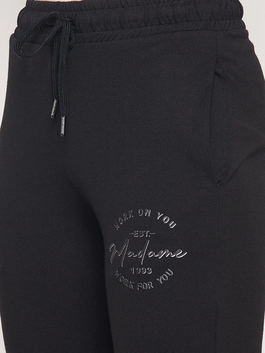 mSECRET Drawstring Waist Black Sweat Pants