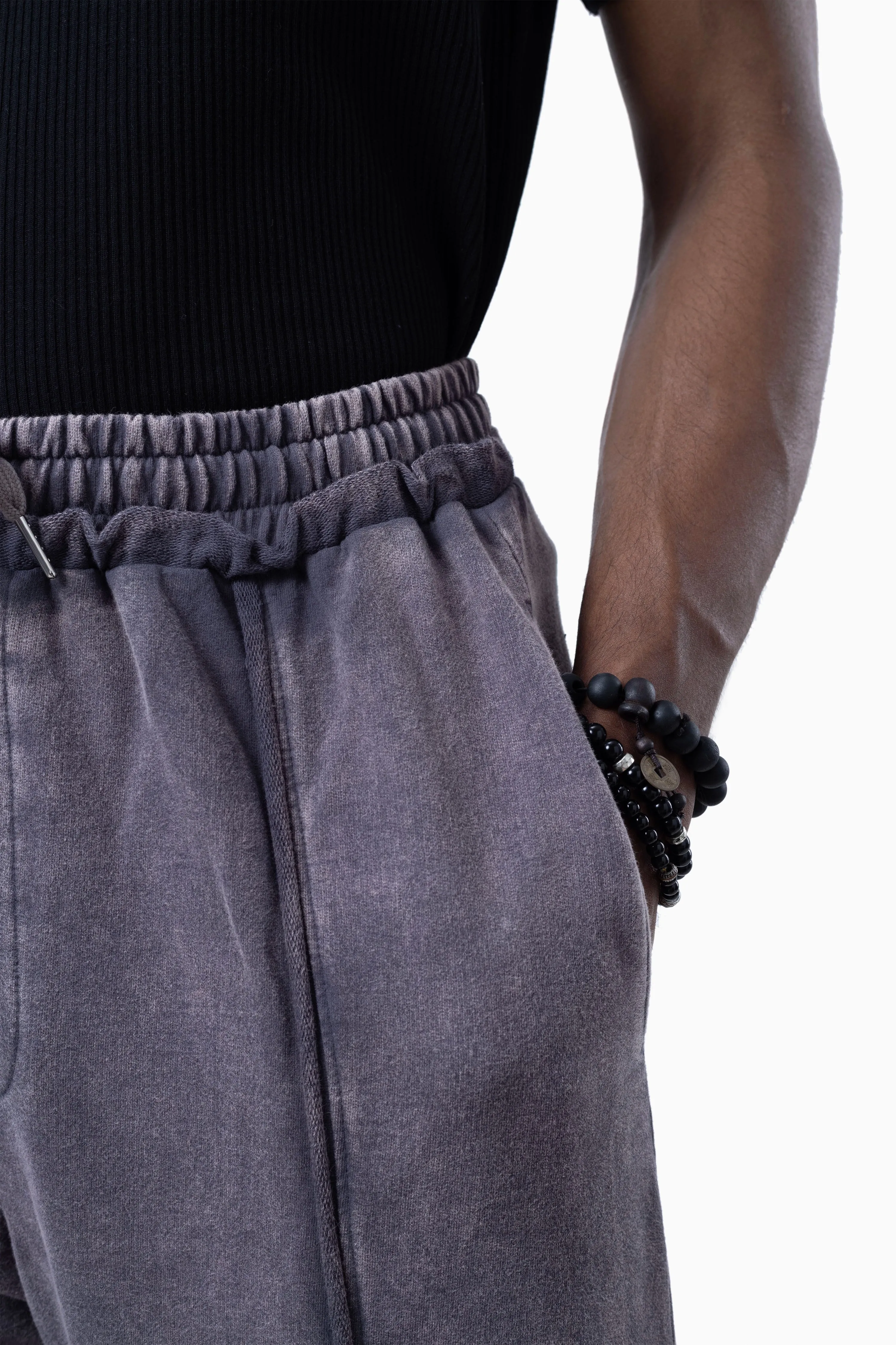 Mulberry Faded Loose Fit Sweatpants