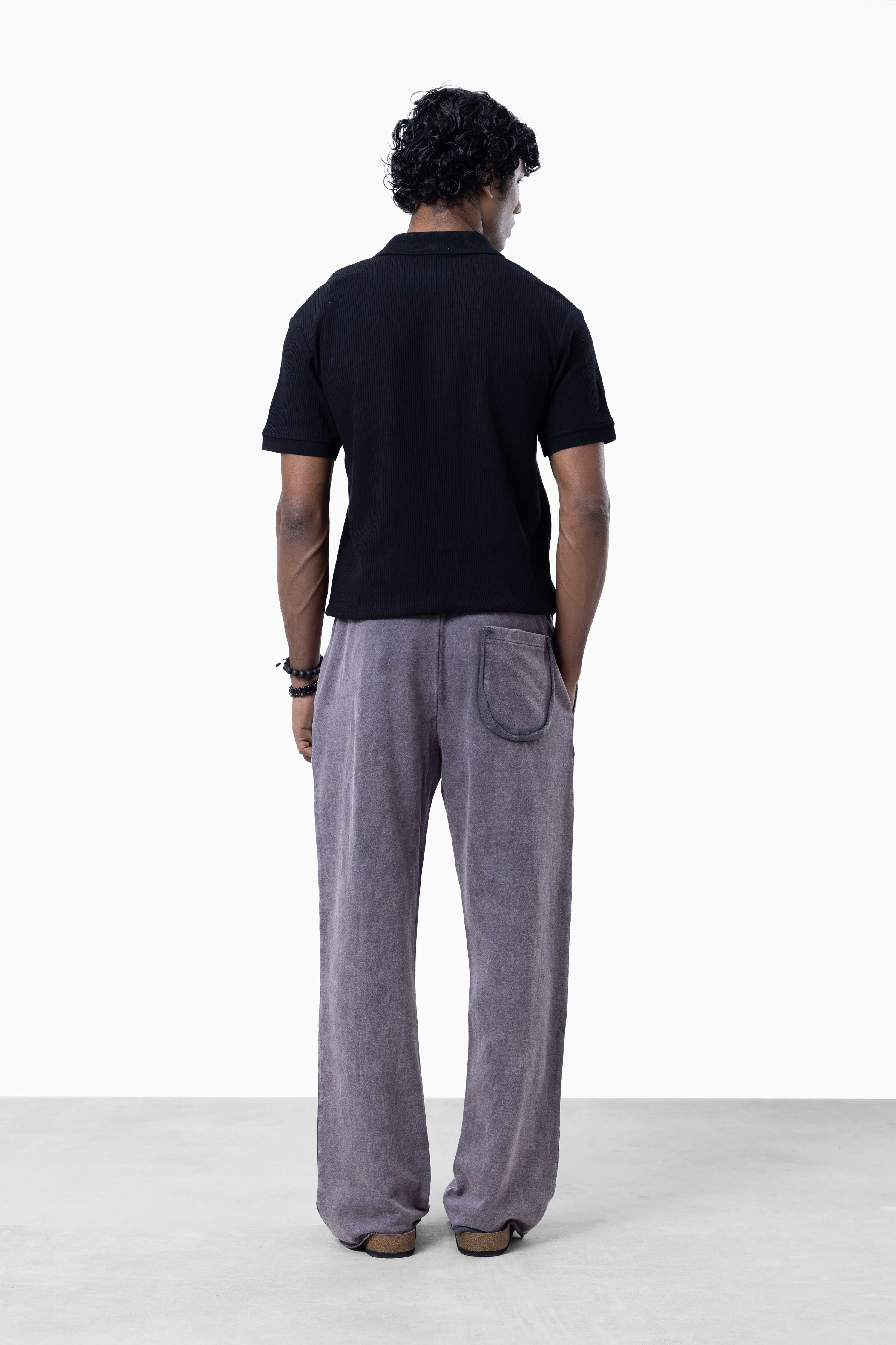 Mulberry Faded Loose Fit Sweatpants