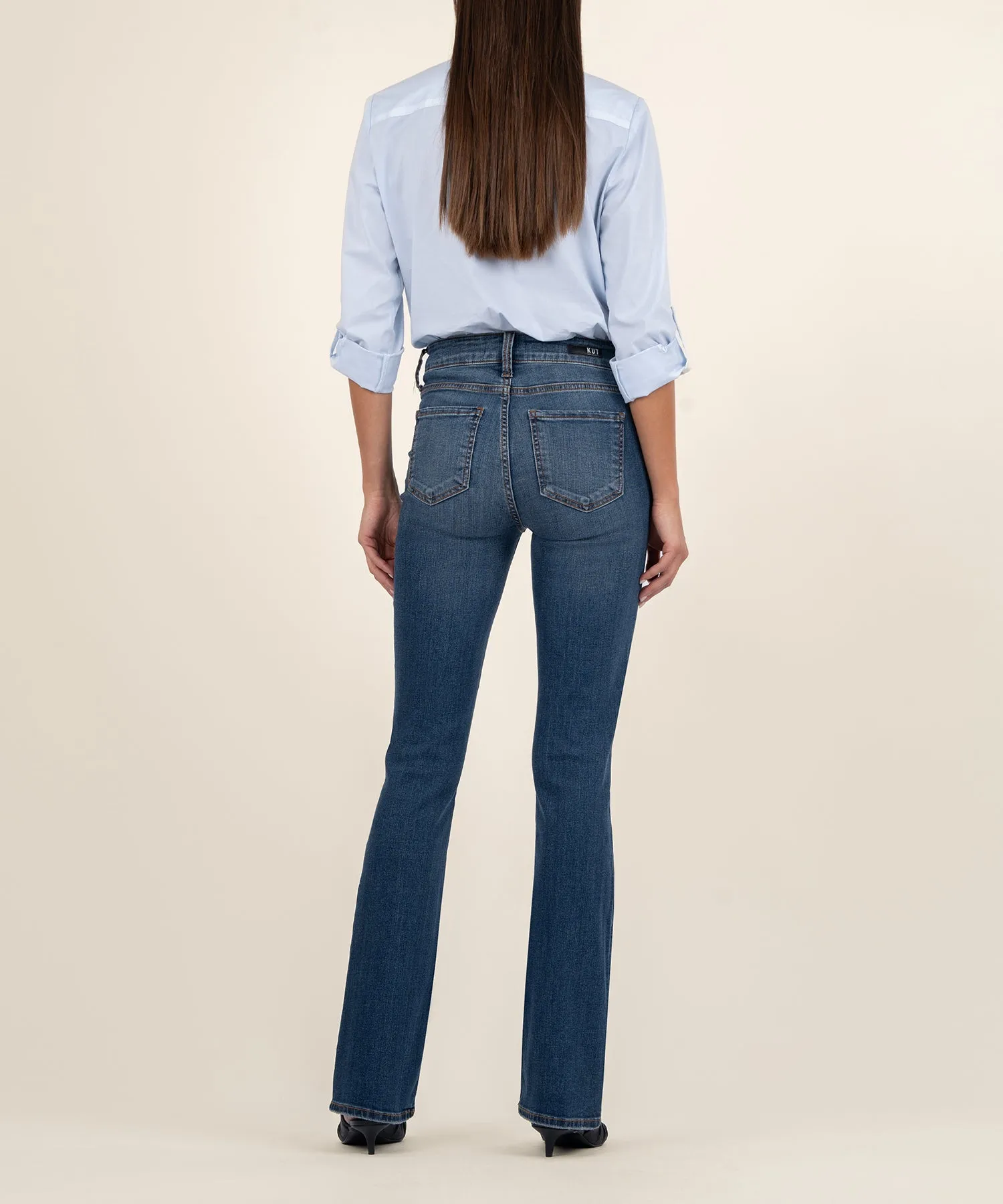 Natalie High Rise Fab Ab Bootcut - Allied Wash