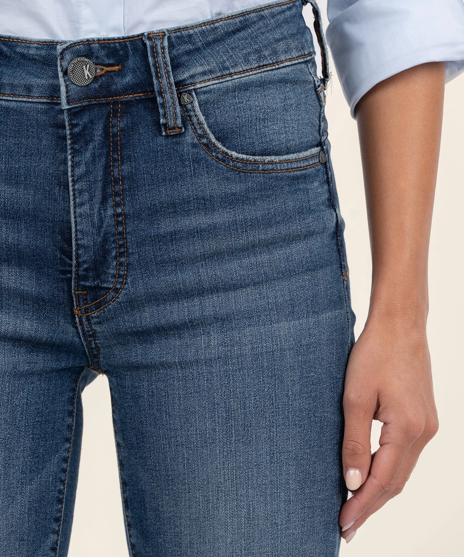 Natalie High Rise Fab Ab Bootcut - Allied Wash