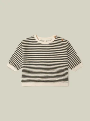 Navy Stripes Sweatshirt