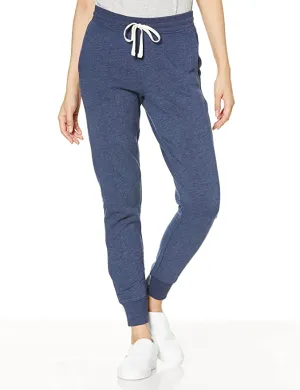 New Amazon Essentials Women's Relaxed Fit French Terry Fleece Jogger Sweatpant in Heather Navy Sz M!
