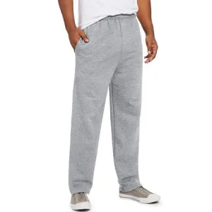 New Hanes ComfortSoft EcoSmart Mens Fleece Sweatpants, Grey, Sz L!