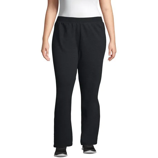 New Just My Size Women's Plus-size Fleece Petite Sweatpants 1x Black