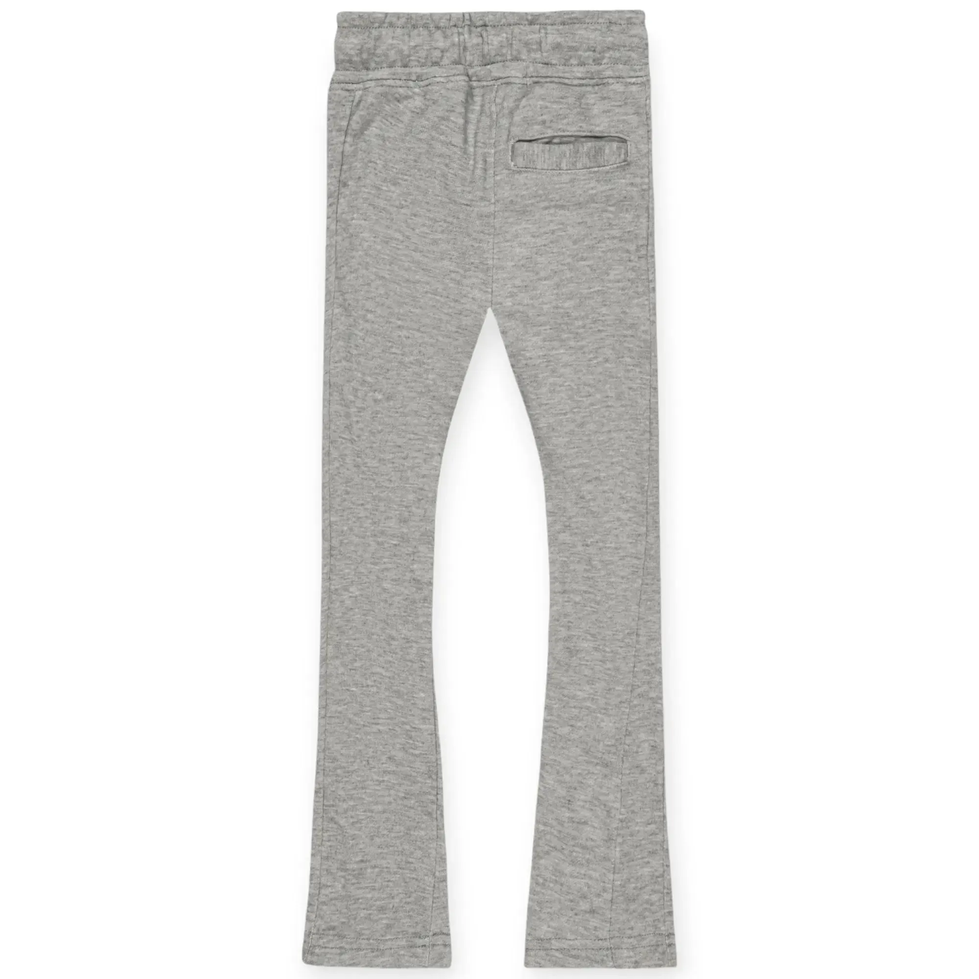 NEXUS Clothing Boys Basic Flare Stacked Sweatpant French Terry Joggers(Heather Grey)