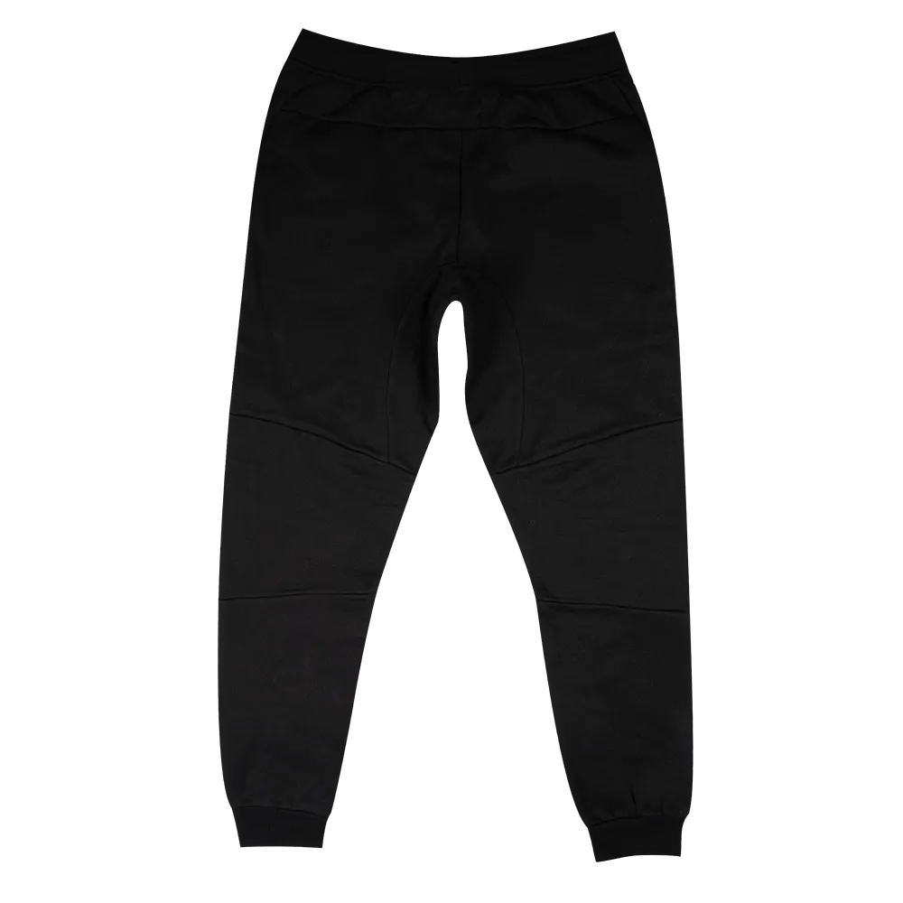 NP Embroidered Men's Panelled Jogger - Black