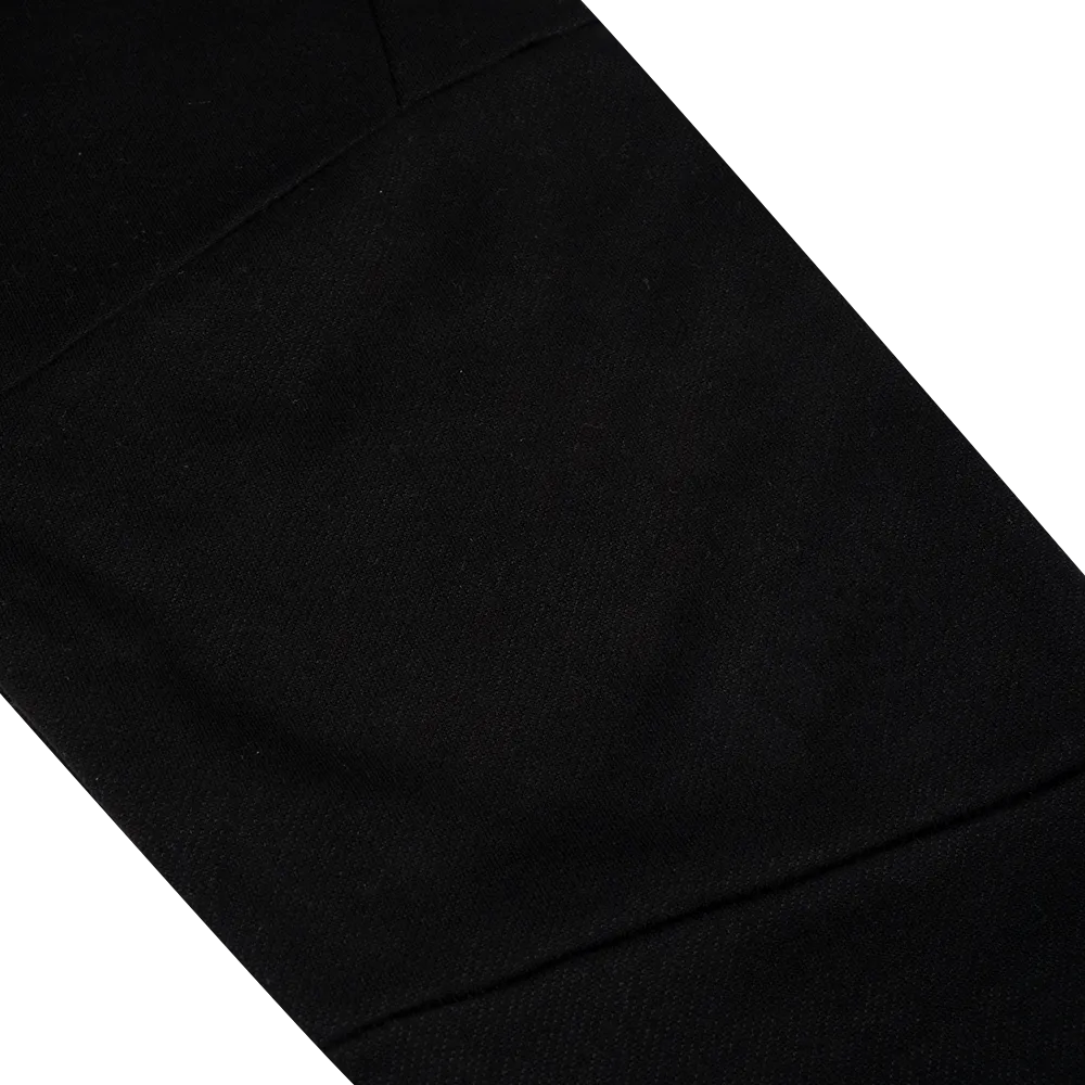 NP Embroidered Men's Panelled Jogger - Black