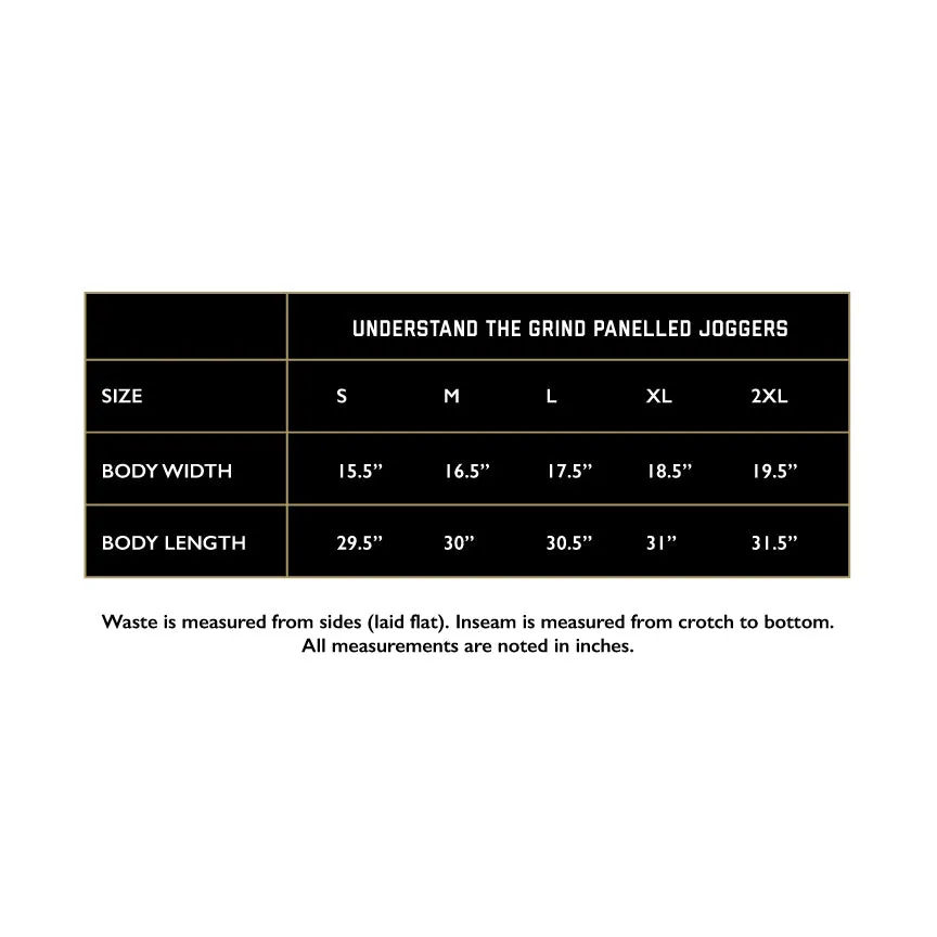 NP Embroidered Men's Panelled Jogger - Black