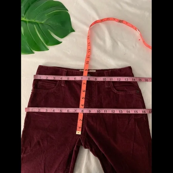 NWT $208 Current/elliott The Kick Corduroy Cropped Flared Pants [SZ 24 ]‎