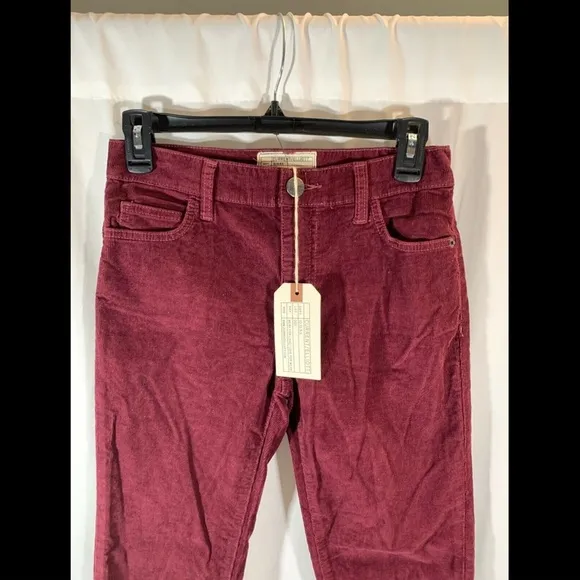 NWT $208 Current/elliott The Kick Corduroy Cropped Flared Pants [SZ 24 ]‎