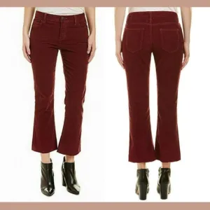 NWT $208 Current/elliott The Kick Corduroy Cropped Flared Pants [SZ 24 ]‎