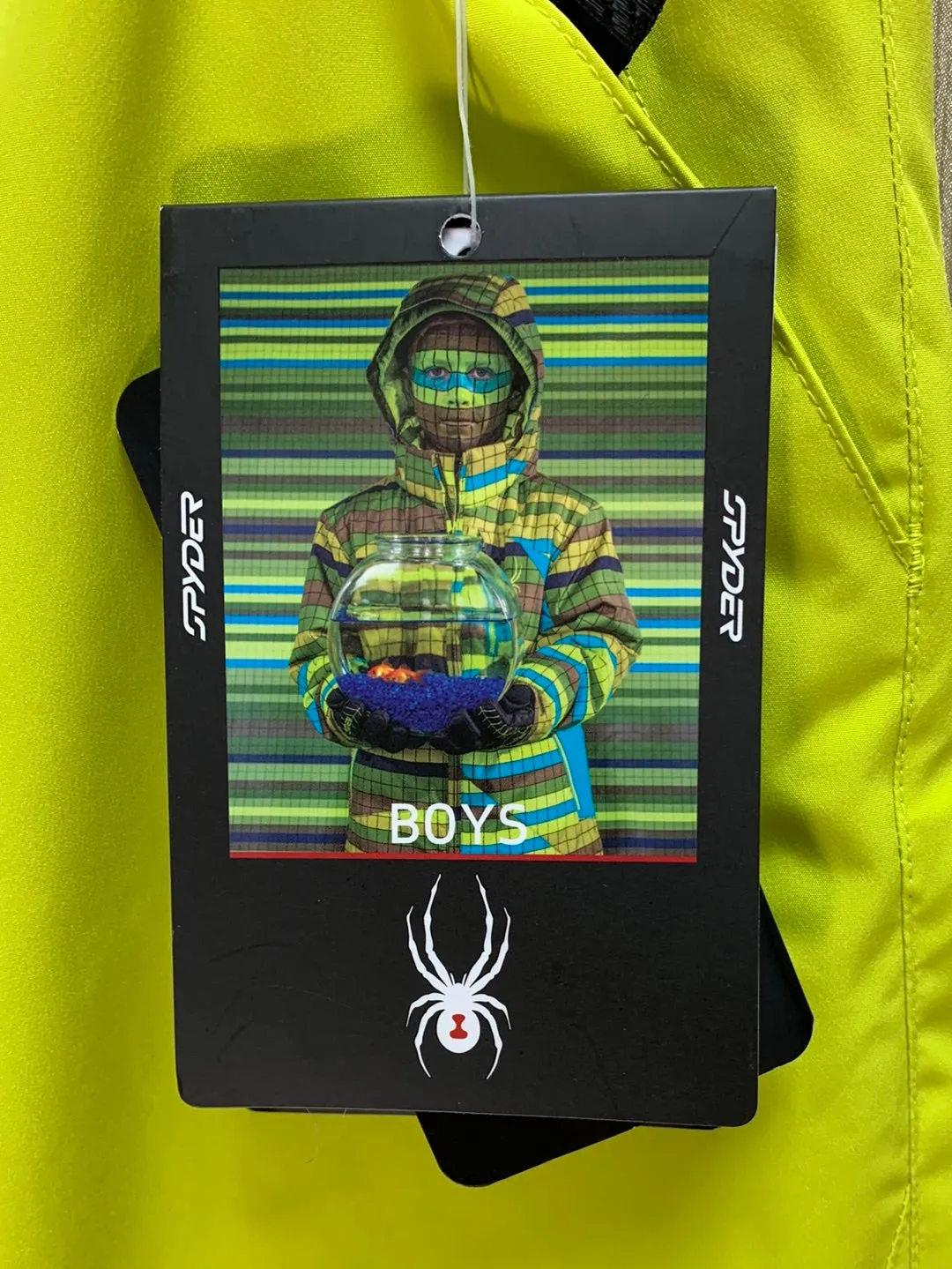 NWT - SPYDER acid neon yellow Ski Propulsion Insulated Pants - Kyd's 20