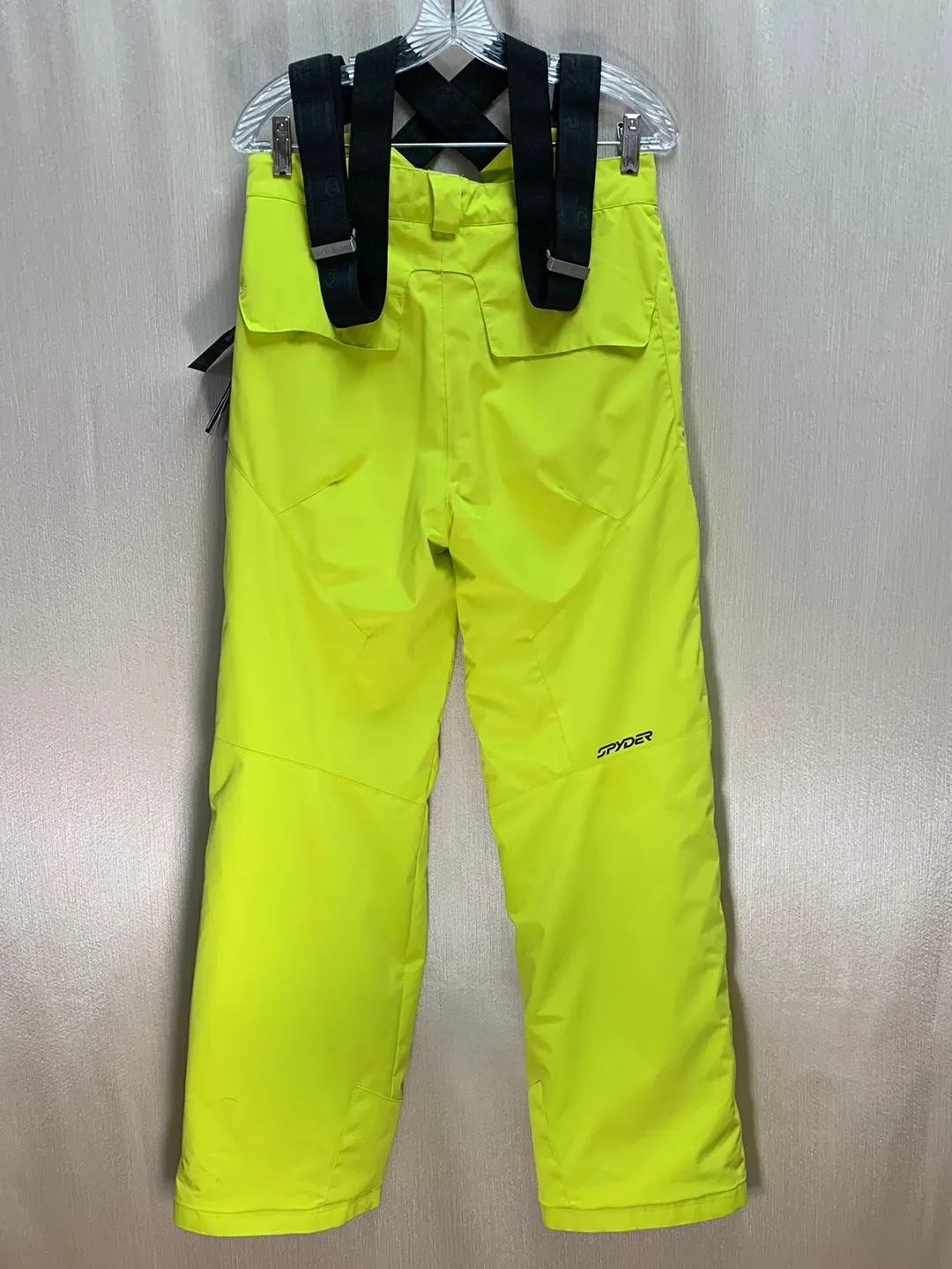NWT - SPYDER acid neon yellow Ski Propulsion Insulated Pants - Kyd's 20