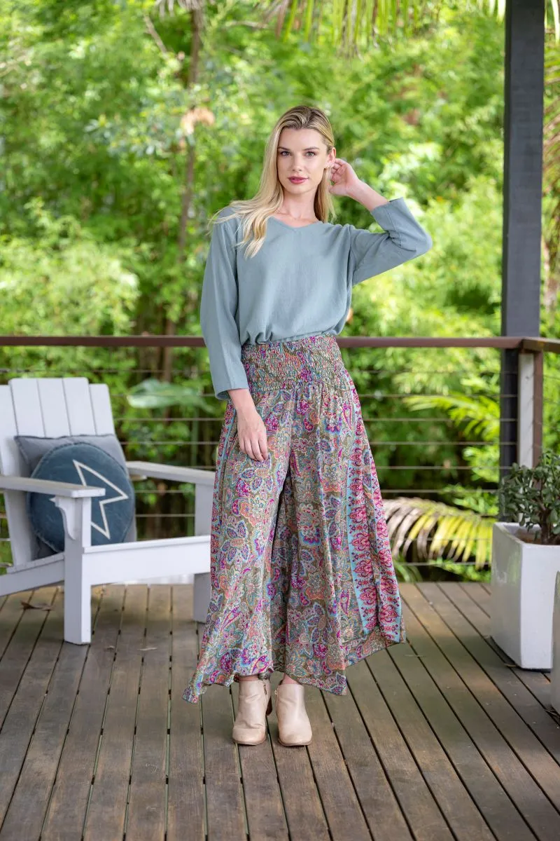 Olive Wide Leg Pants