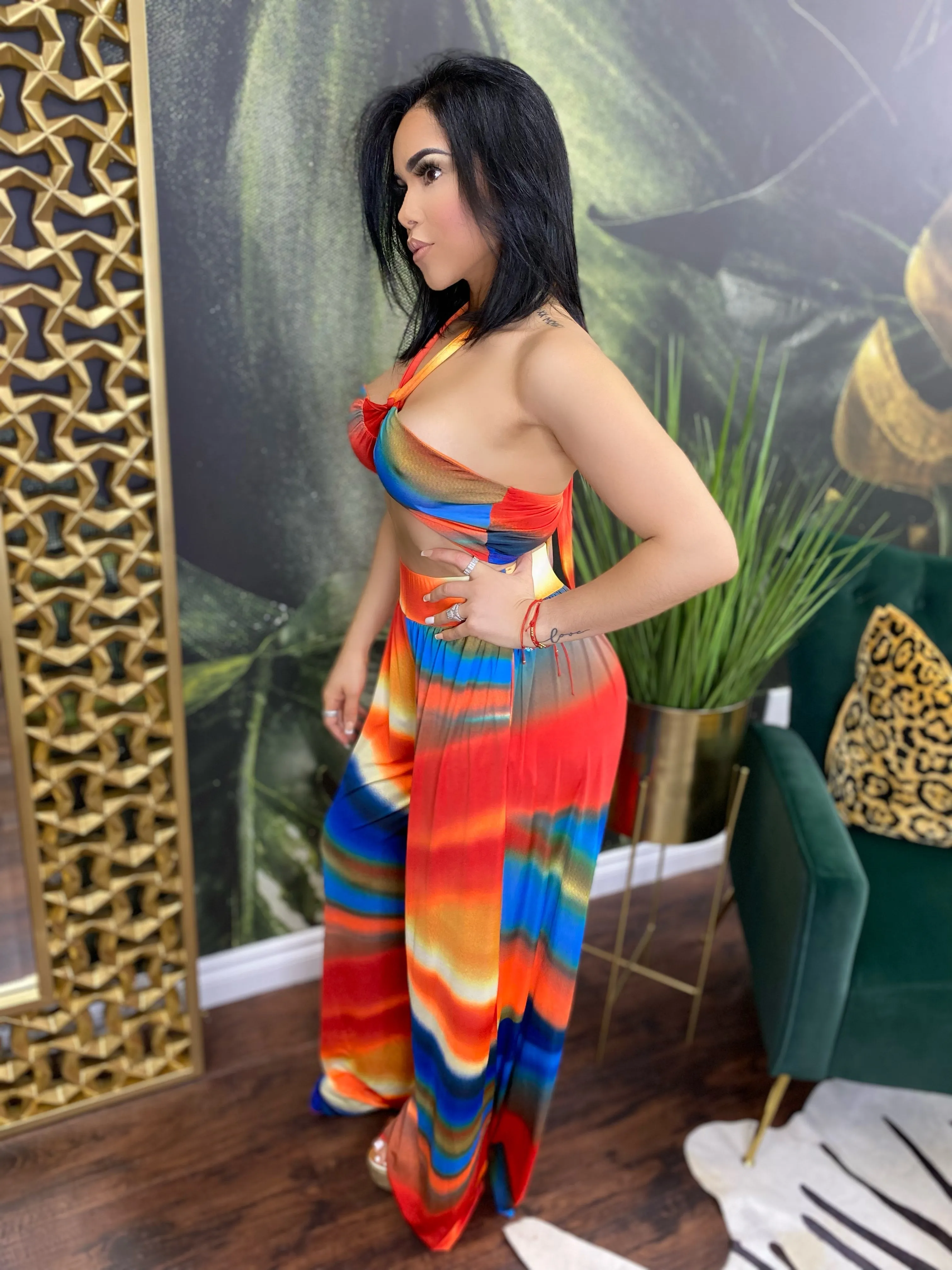 On an island 2 piece pant set