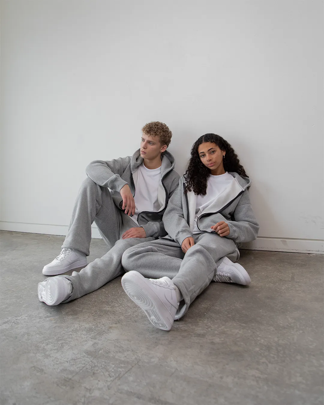 Open Bottom Sweatpant - Grey