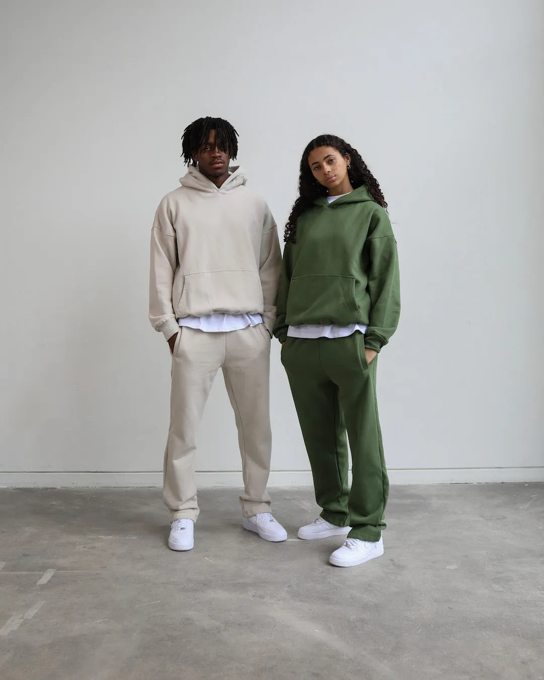 Open Bottom Sweatpant - Oatmeal