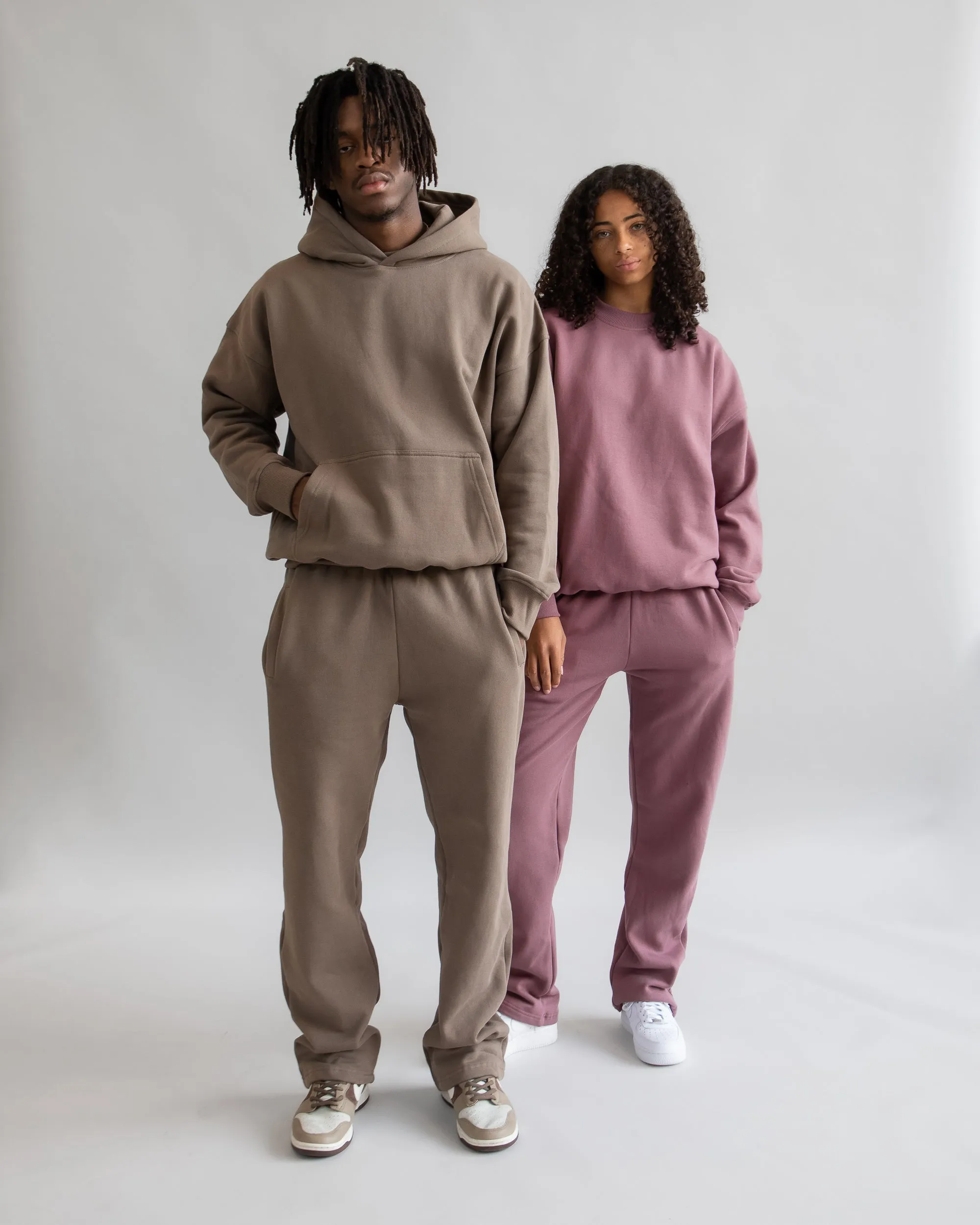 Open Bottom Sweatpants - Earth