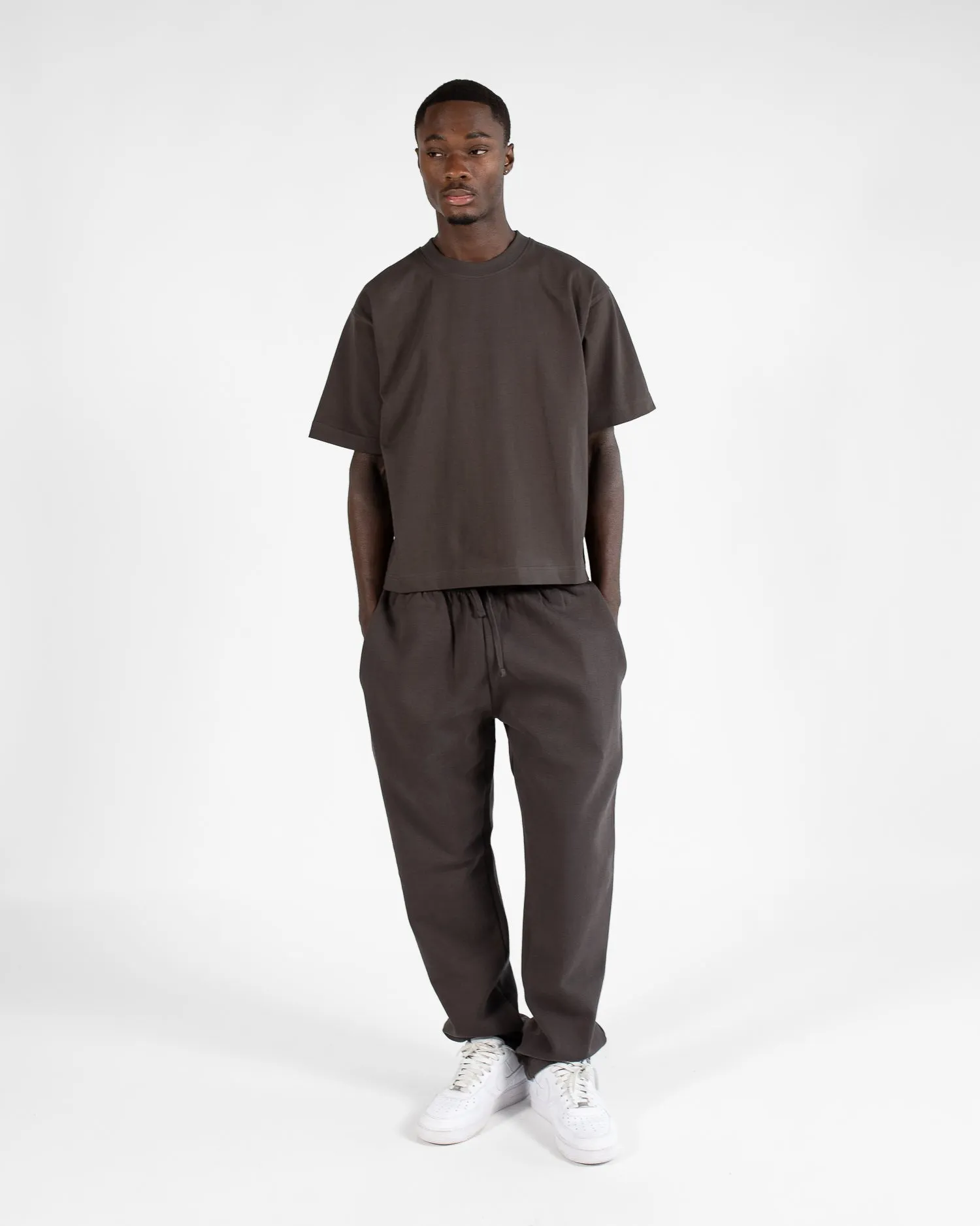 Open Bottom Sweatpants - Espresso
