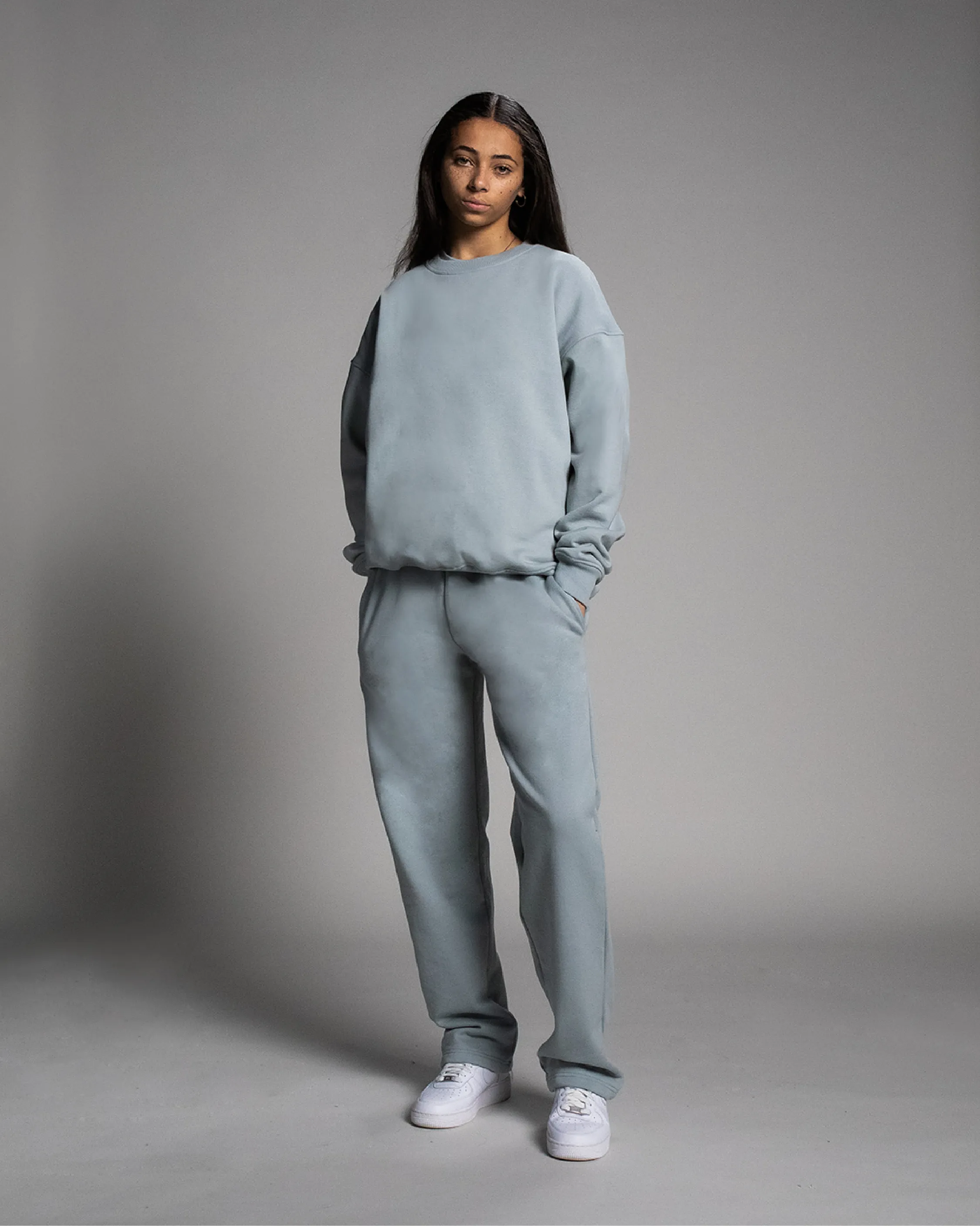Open Bottom Sweatpants - Slate