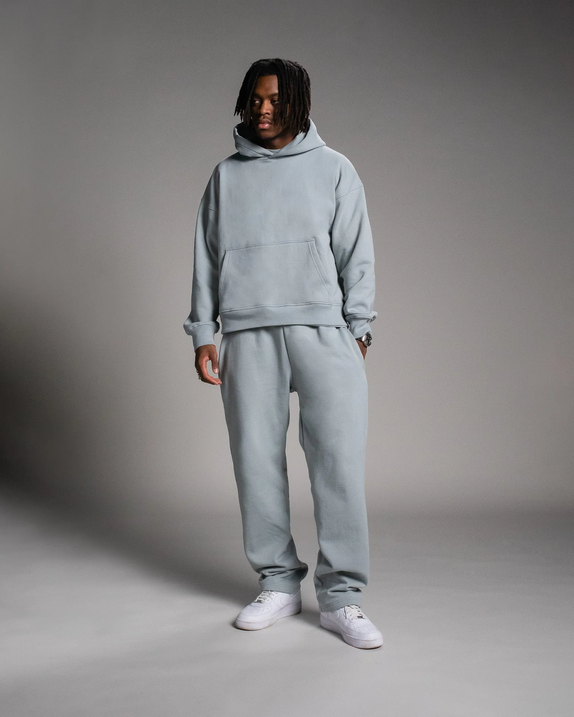 Open Bottom Sweatpants - Slate